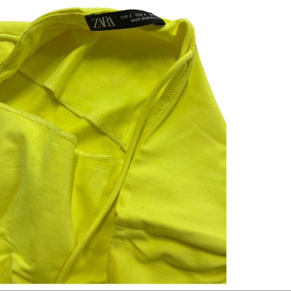 Zara Tops Zara Neon Bodysuit Sz Large Poshmark